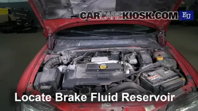 1998 Opel Vectra Estate DTI 2.0L 4 Cyl. Turbo Diesel Liquide de frein Ajouter du liquide